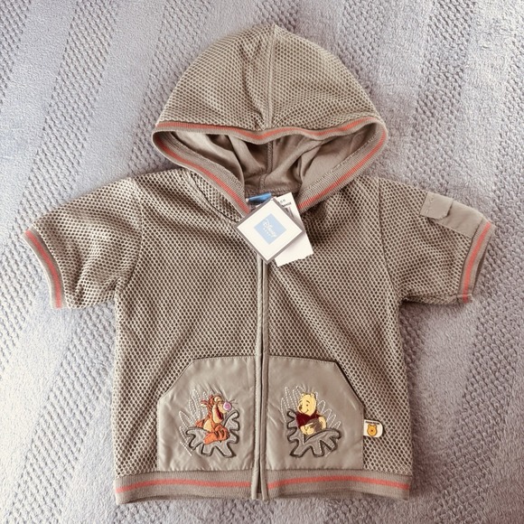 Disney Baby Other - Vintage Disney Baby 9-12 Months - Pooh /Tigger Mesh Zip Hoodie/Jacket